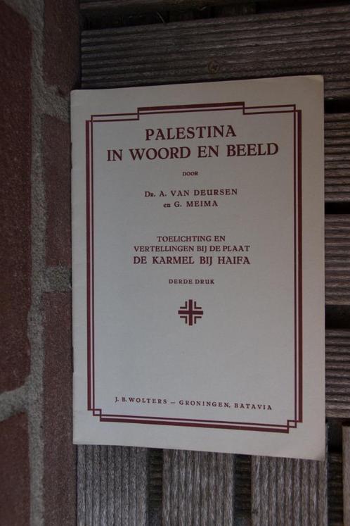 Schoolplaat boekje De Karmel bij Haifa, Antiek en Kunst, Antiek | Schoolplaten, Natuur en Biologie, Verzenden