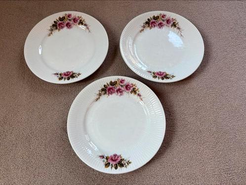 3 Ontbijtborden Royal Schwabap 20 cm, Antiek en Kunst, Antiek | Servies los, Ophalen of Verzenden