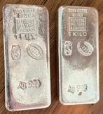 2 x 1 kilo 999 zilver, Ophalen of Verzenden, Zilver