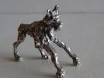 Miniatuur zilver DZ12 hond zilveren miniaturen, Zilver, Verzenden