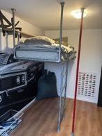 Stoere steigerbuizen hoogslaper, Ophalen, Eenpersoons, Zo goed als nieuw, 200 cm