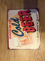 Always cold beer Bord – Stoere bar- en mancavedecoratie, Ophalen