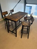 Bartafel met 4 krukken, Ophalen, Gebruikt