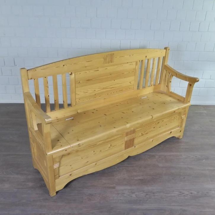 24289 Klepbank 1,60 m Grenen, Huis en Inrichting, Banken | Bankstellen, Nieuw, Rechte bank, 150 tot 200 cm, Minder dan 75 cm, Hout