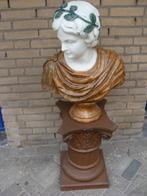 Tuinbeeld Grieks Borstbeeld Julius Cesar, Tuin en Terras, Tuinbeelden, Ophalen, Kunststof, N.v.t., N.v.t.