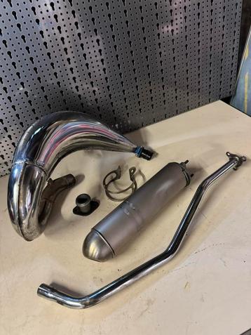 Voca uitlaat Chrome Derbi senda 50/70 cc bovenlangs beschikbaar voor biedingen