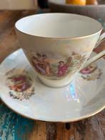 Vintage/antiek Kahla kop en schotel, Verzenden