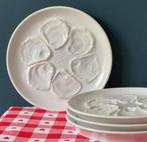 Set van 4 vintage oesterborden, Huis en Inrichting, Verzenden, Keramiek, Overige stijlen, Bord(en)