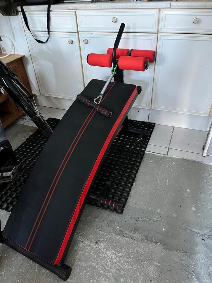 Buikspierbank - Train je buikspieren!, Sport en Fitness, Fitnessapparatuur, Gebruikt, Overige typen, Buik, Metaal, Ophalen