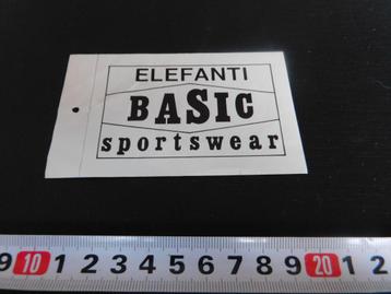 sticker ELEFANTI Basis sportswear  beschikbaar voor biedingen