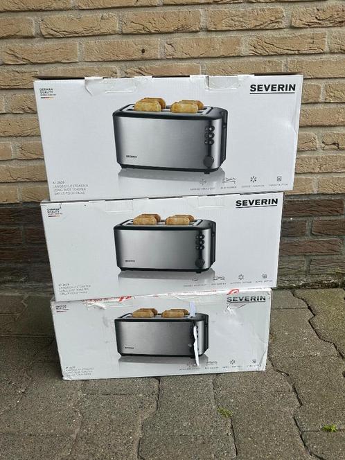 Severin AT2509 broodrooster – retourproduct met garantie, Witgoed en Apparatuur, Broodroosters, Zo goed als nieuw, Uitneembare kruimellade