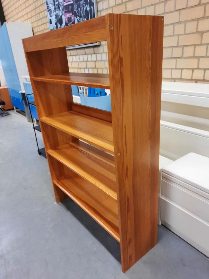 Open grenen boekenkast met 4 schappen, Huis en Inrichting, Kasten | Boekenkasten, Gebruikt, 50 tot 100 cm, 100 tot 150 cm, 25 tot 50 cm