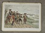 Aan de Hollandsche Waterlinie, 1672, Antiek en Kunst, Antiek | Schoolplaten, Geschiedenis, Ophalen