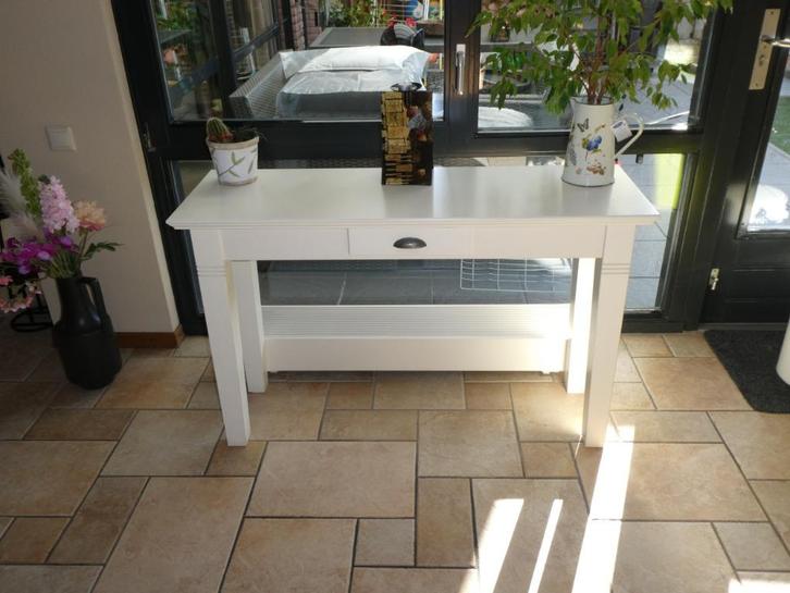 witte SIDETABLE met lade / prima staat / € 25, Huis en Inrichting, Tafels | Sidetables, Zo goed als nieuw, 25 tot 50 cm, 100 tot 150 cm