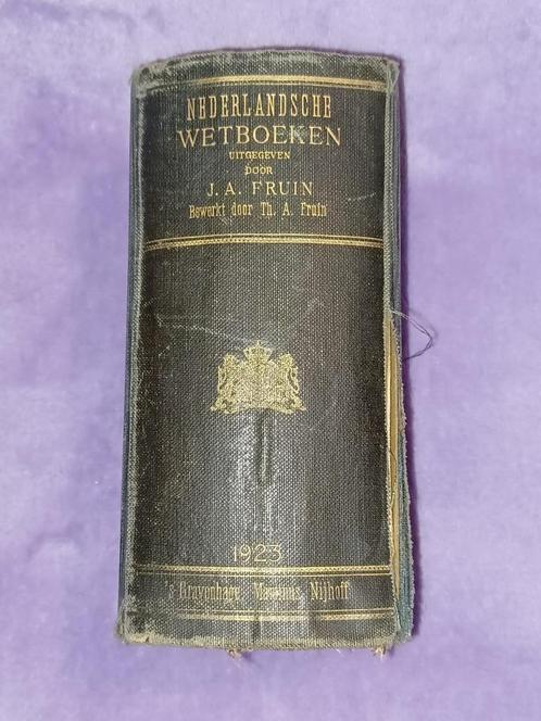 Boek: Nederlandsche wetboeken 1923 J. A Fruin, Boeken, Advies, Hulp en Training, Gelezen, Ophalen of Verzenden