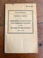 WOII Amerikaans Survival Food Planten eten 1943 pacific KNIL, Verzamelen, Militaria | Tweede Wereldoorlog, Amerika, Landmacht