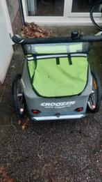 Fietskar / Kinderkar voor 2 kinderen + wandelwiel, Fietsen en Brommers, Ophalen, Gebruikt, Opvouwbaar, Kinderkar