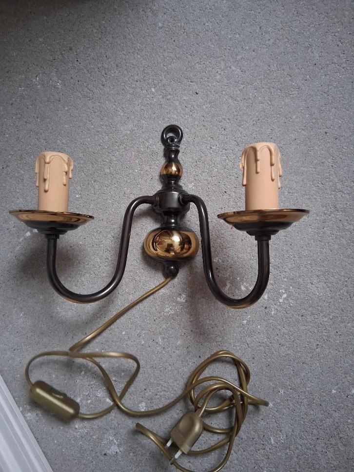diverse vintage wandlampjes, Huis en Inrichting, Lampen | Wandlampen, Gebruikt, Glas, Kunststof, Metaal, Ophalen