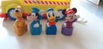 Vintage bus van Mattel met Disney figuren Mickey, Donald, Ophalen of Verzenden, Mickey Mouse, Gebruikt, Overige typen