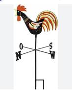 Nostalgische WIND-VAAN HAAN voor in de tuin. Nieuw, Ophalen of Verzenden, Nieuw