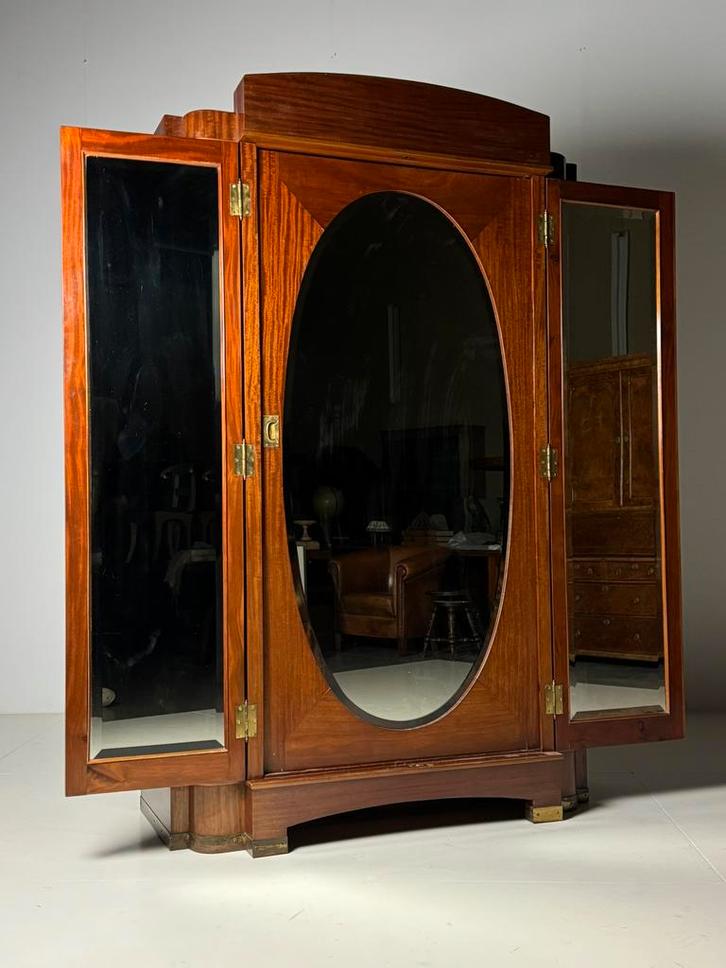 Art Deco kledingkast 1920-1940, Antiek en Kunst, Antiek | Kantoor en Zakelijk, Ophalen