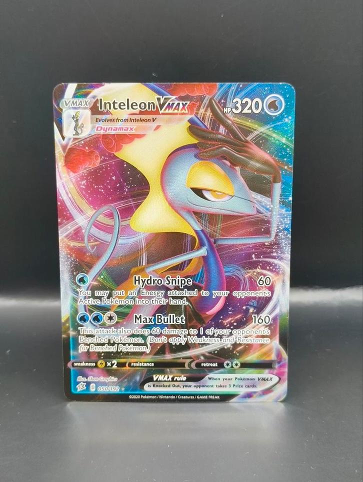 Inteleon Vmax RCL 50, Hobby en Vrije tijd, Verzamelkaartspellen | Pokémon, Zo goed als nieuw, Meerdere kaarten, Ophalen of Verzenden