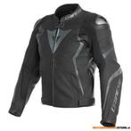 Dainese AVRO 4 LEATHER JACKET, Mat Zwart-Antraciet, Motoren, Kleding | Motorkleding, Ophalen of Verzenden, Nieuw met kaartje