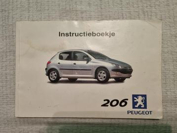 Instructieboekje Peugeot 206 beschikbaar voor biedingen