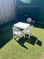Kindertafel met 2 stoeltjes (Ikea), Ophalen, Gebruikt