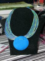 Nieuwe ketting van Manouk blauw., Sieraden, Tassen en Uiterlijk, Ophalen of Verzenden, Nieuw