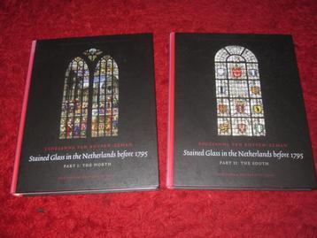 Glas in lood in Nederland voor 1795 - Stained Glass-2 delen. beschikbaar voor biedingen
