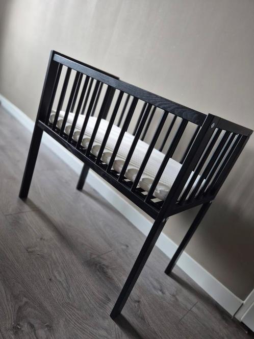 Zwarte Babywieg/co sleeper, inclusief matrasje 52,- euro, Kinderen en Baby's, Babywiegjes en Ledikanten, Zo goed als nieuw, Wieg