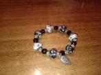 Mooie armband met lampwork kralen NIEUW, Overige materialen, Zwart, Nieuw, Ophalen of Verzenden