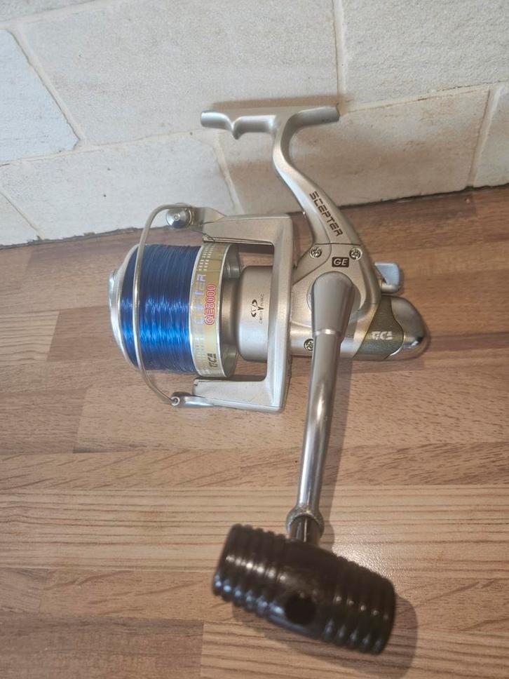 Tica scepter GE 8000 Molen #1 karpermolen, zeevissen, Watersport en Boten, Hengelsport | Zeevissen, Zo goed als nieuw, Molen, Ophalen of Verzenden
