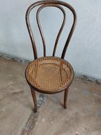 Thonet stoel met webbing zitting, Huis en Inrichting, Stoelen, Ophalen, Gebruikt, Bruin, Eén