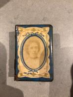 Oude Luciferdoos Houder met Foto, Ophalen of Verzenden