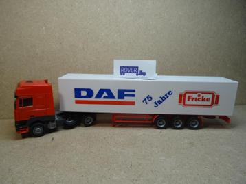 AWM 1:87, DAF 95 SC+Oplegger "75 Jahre FRICKE ", Zie Foto`s  beschikbaar voor biedingen