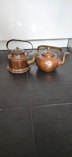 Koperen theepot 2 stuks, Antiek en Kunst, Antiek | Koper en Brons, Ophalen of Verzenden, Koper
