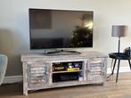 Degelijk TV meubel met louvre deurtjes van Refri woonwinkel, Ophalen, 100 tot 150 cm, Zo goed als nieuw, Minder dan 100 cm