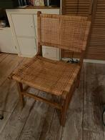 stoel met rotan, Ophalen, Bruin, Hout, Eén