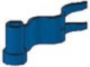 Lego Castle 5x Vlaggen Blauw 4495B Left (NIEUW) beschikbaar voor biedingen