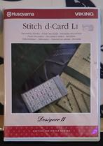 Husqvarna Viking stitch d-card L1, Hobby en Vrije tijd, Naaimachines en Toebehoren, Ophalen of Verzenden, Zo goed als nieuw, Naaimachine