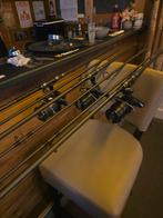 3x shimano tx-2 12ft 2 3/4 lbs karperhengels met molens, Watersport en Boten, Ophalen, Zo goed als nieuw, Werphengel