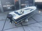 Marfish 450 Consoleboot Sloep incl. Tohatsu 9,8PK en trailer, Watersport en Boten, Sloepen, Gebruikt, Tot 10 pk, Wfwatersport@botenverhuurhoorn.nl
