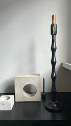 Prachige kandelaar zwart light&living, 25 tot 50 cm, Zwart, Ophalen of Verzenden, Zo goed als nieuw