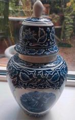 Delfts blauwe dekselvaas, Antiek en Kunst, Antiek | Vazen, Ophalen of Verzenden