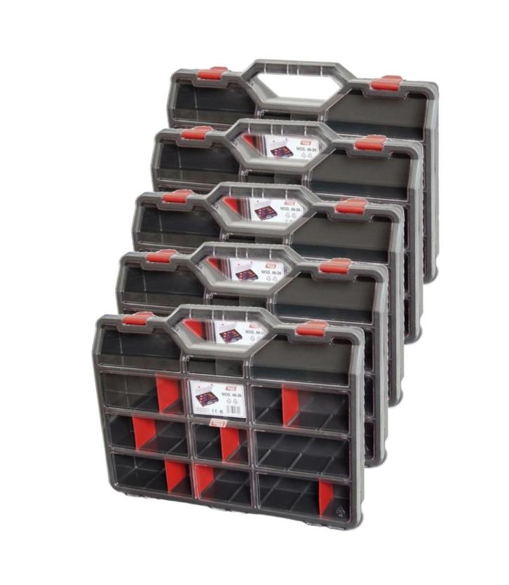 Tayg 48-26 (148002/5) 5 x Assortimentskoffer L460 x B350 x, Doe-het-zelf en Verbouw, Gereedschap | Handgereedschap