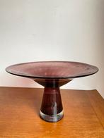 Vintage MIRANO glazen vaas/schaal op voet jaren ‘70 design, Antiek en Kunst, Kunst | Designobjecten, Ophalen of Verzenden