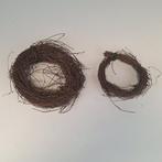 2x kransjes bruin (dunne takjes), Diversen, Pasen, Ophalen of Verzenden, Zo goed als nieuw