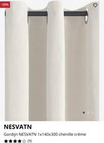 2x overgordijnen 140x300 kleur crème, Huis en Inrichting, Stoffering | Gordijnen en Lamellen, 100 tot 150 cm, 200 cm of meer, Ophalen of Verzenden